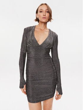 Silvian Heach Silvian Heach Коктейльна сукня CVA23118VE Чорний Slim Fit