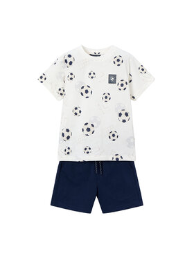 Mayoral Mayoral Set T-Shirt und Shorts 3607 Weiß Regular Fit