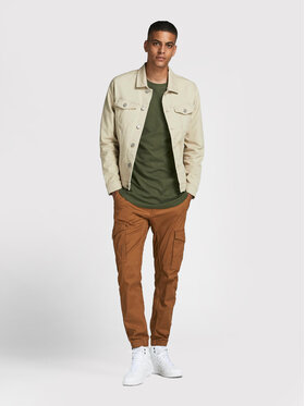 Jack&Jones Majica Z Dolgimi Rokavi Noa 12190128 Zelena Loose Fit