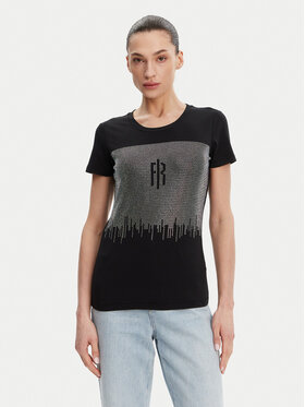 Fracomina Fracomina T-shirt FP25ST3002J449N4 Crna Regular Fit