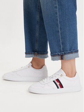 Tommy Hilfiger Tommy Hilfiger Сникърси Icon Court Light Webbing FW0FW09602 Бял