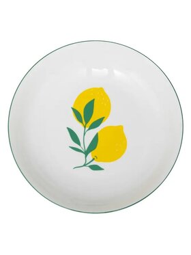 MIAhome MIAhome Komplet talerzy 6 szt. głębokich Lemon 20 cm Biały