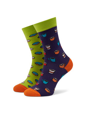 Funny Socks Funny Socks Visoke nogavice Unisex Coffee Break SM1/12 Pisana