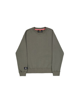 Alpha Industries Alpha Industries Bluza Label Backprint Sweatshirt Zielony Regular Fit