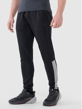 4F 4F Bavlnené nohavice 4FWSS25TFTRM0836-20S Čierna Regular Fit