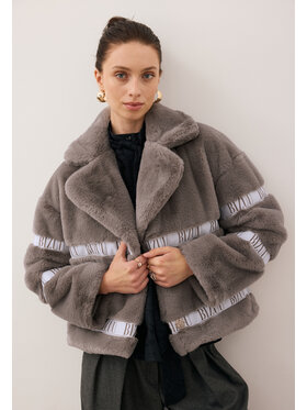 BIZUU BIZUU Kabát GREGORIA Šedá Standard Fit