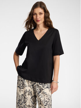 Elena Mirò Elena Mirò T-Shirt G004Z000633N033 Czarny Regular Fit