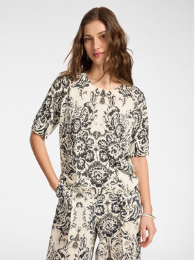 Elena Mirò Elena Mirò T-Shirt M608Z000757N0S1 Czarny Regular Fit