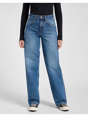 Lee Lee Jeansy RIDER LOOSE Niebieski Loose Fit