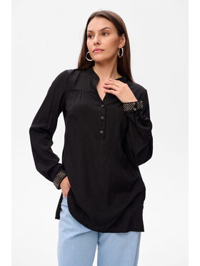 blue shadow blue shadow Bluzka XX Czarny Regular Fit