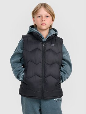 4F 4F Gilet 4FJRAW25TVJAM325-20S Nero Regular Fit