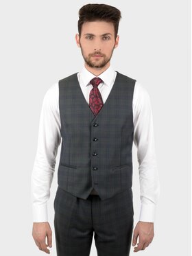Evenemen Evenemen Kamizelka WILLIAM Z Zielony Slim Fit
