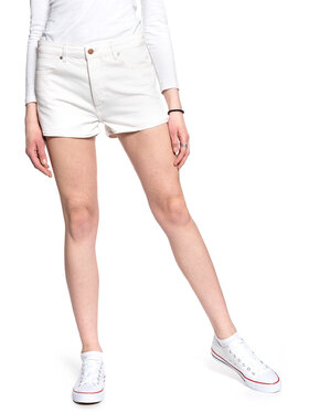 Wrangler Wrangler Pantaloncini di jeans THE SHORT Bianco Slim Fit