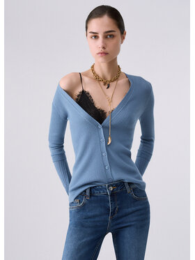 Liu Jo Liu Jo Cardigan CF6027MA77QX0805 Azzurro chiaro Regular Fit