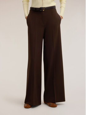 Motivi Motivi Pantaloni di tessuto P01VQ004627N032 Marrone Over Fit