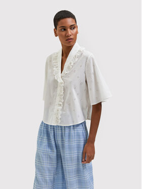 Selected Femme Selected Femme Риза Brody 16083752 Бял Relaxed Fit