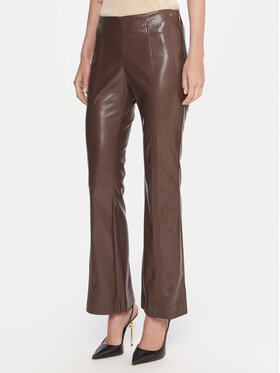 Marciano Guess Marciano Guess Штани зі штучної шкіри 5BGB09 7389A Коричневий Slim Fit