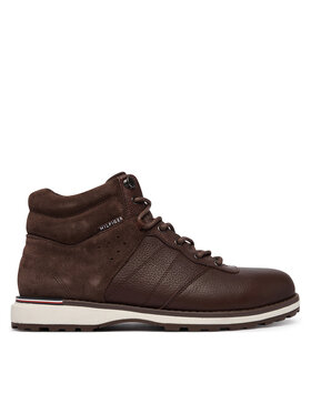Tommy Hilfiger Tommy Hilfiger Μποτίνια Corporate Outdoor Warm Lth Boot FM0FM05991 Καφέ