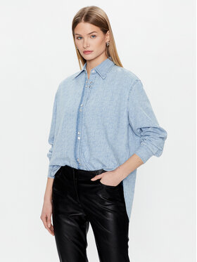 PINKO Pinko džínsová košeľa 100816 A0FO Modrá Regular Fit