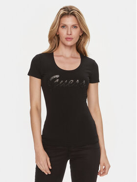 Guess Guess T-Shirt W3BI31 J1314 Černá Slim Fit