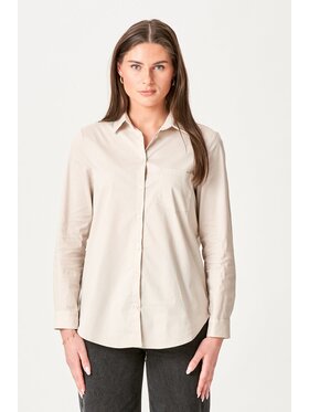 TeeShoppen TeeShoppen Koszula 'Basic Collection' Beżowy Regular Fit