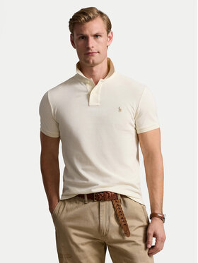 Polo Ralph Lauren Polo Ralph Lauren Tricou polo 710536856417 Écru Slim Fit
