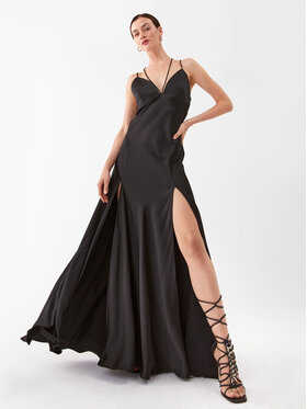 Pinko Pinko Večerné šaty Fissione Abito 101622 Z345 Čierna Regular Fit
