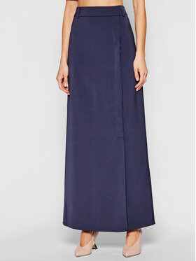 Victoria Victoria Beckham Victoria Victoria Beckham Gonna maxi Stretch Faille 2221WSK002594A Blu scuro Regular Fit