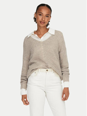JDY JDY Sweater New Megan 15208245 Bézs Loose Fit