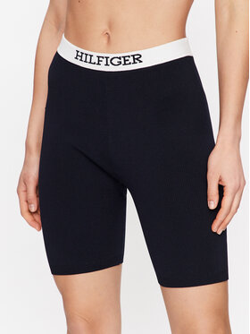 Tommy Hilfiger Tommy Hilfiger Cyklistické šortky WW0WW39090 Tmavomodrá Slim Fit
