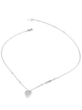 Guess Guess Naszyjnik JUBN03241JW-RH Srebrny