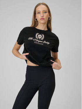 4F 4F T-Shirt SPORTS CLUB Czarny Boxy Fit