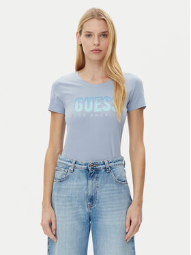 Guess Guess Tričko W5GI14 J1314 Modrá Regular Fit