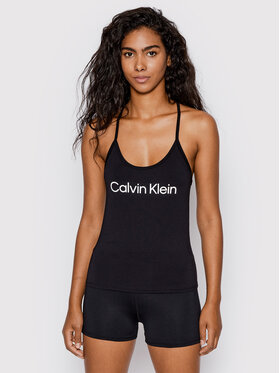 Calvin Klein Performance Calvin Klein Performance Топ 00GWS2K177 Чорний Slim Fit