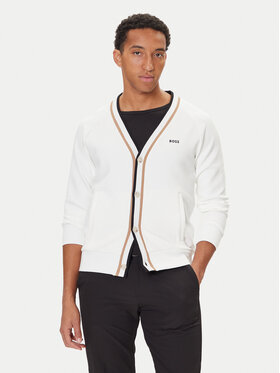 BOSS BOSS Кардиган Sardigan 50543472 Бял Relaxed Fit