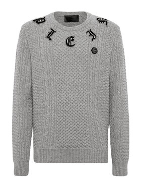 PHILIPP PLEIN PHILIPP PLEIN Longsleeve 9751 Grigio Regular Fit