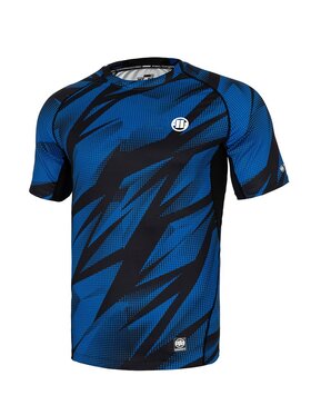 PITBULL PITBULL Koszulka techniczna Rashguard Dot Camo II L Niebieski Slim Fit