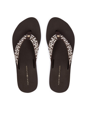 Tommy Hilfiger Tommy Hilfiger Flip-flops Mono Wedge Summer Sandal FW0FW09696 Barna