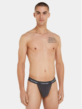 Calvin Klein Underwear Calvin Klein Underwear 2 db tanga 000NB2208A Fekete Regular Fit
