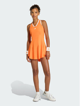 adidas adidas Sukienka tenisowa Tennis Pomarańczowy Slim Fit