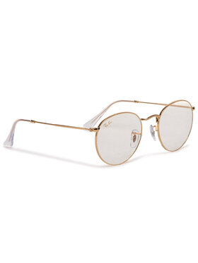 Ray-Ban Ray-Ban Okulary przeciwsłoneczne Round Flat Lenses 0RB3447 9196BL Złoty