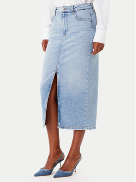Guess Guess Džínová sukně W5YD1L D5QQ0 Modrá Regular Fit