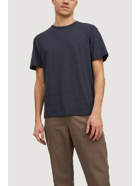 Jack&Jones Jack&Jones T-shirt JPRCC SOFT LINEN BLEND TEE SS SOLID LN Blu Shirt Fit