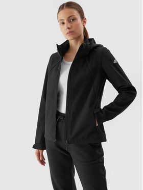 4F 4F Softshell jaka 4FAW23TSOFF152 Melns Slim Fit