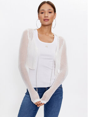 Guess Guess Kardigán Crochet W3GR25 Z36Q1 Écru Regular Fit