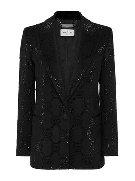 PHILIPP PLEIN PHILIPP PLEIN Marynarka 20127 Czarny Loose Fit