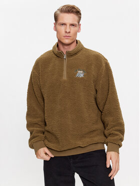 Vans Vans Mikina Happy Camper Qzip VN000ABKBYW1 Hnědá Loose Fit