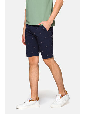 Lancerto Lancerto Szorty materiałowe Rico Granatowy Regular Fit