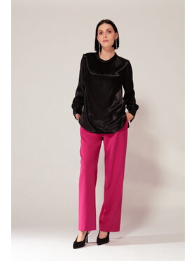 EMOI EMOI Bluzka Elegancka w czarnym kolorze Czarny Feminine Fit