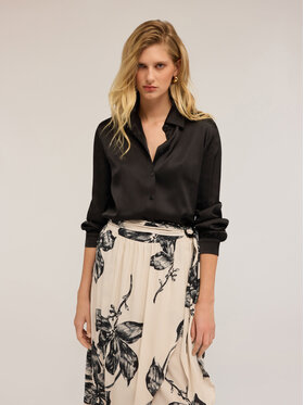 Motivi Motivi Koszula 5192Q000846N033 Czarny Regular Fit